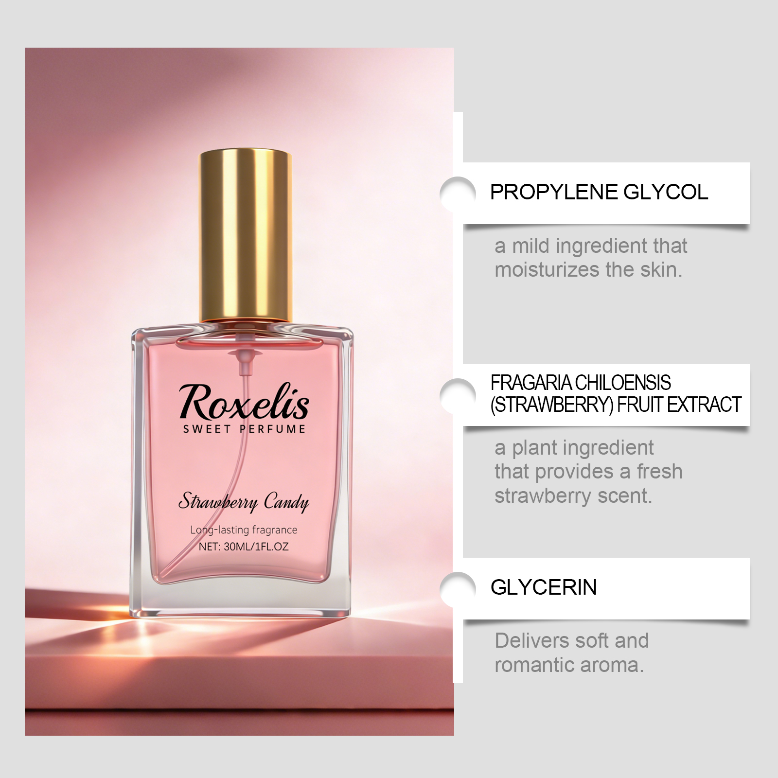 Strawberry Candy Sweet Fragran - огляд і ціна Fragrance Perfume Spray