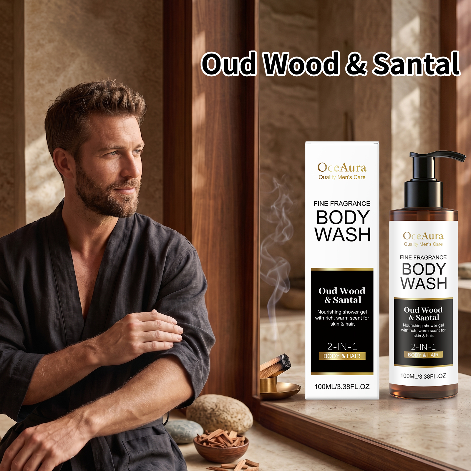 OceAura Sandalwood Body Wash F - огляд і ціна Perfume Fragrance Body Wash