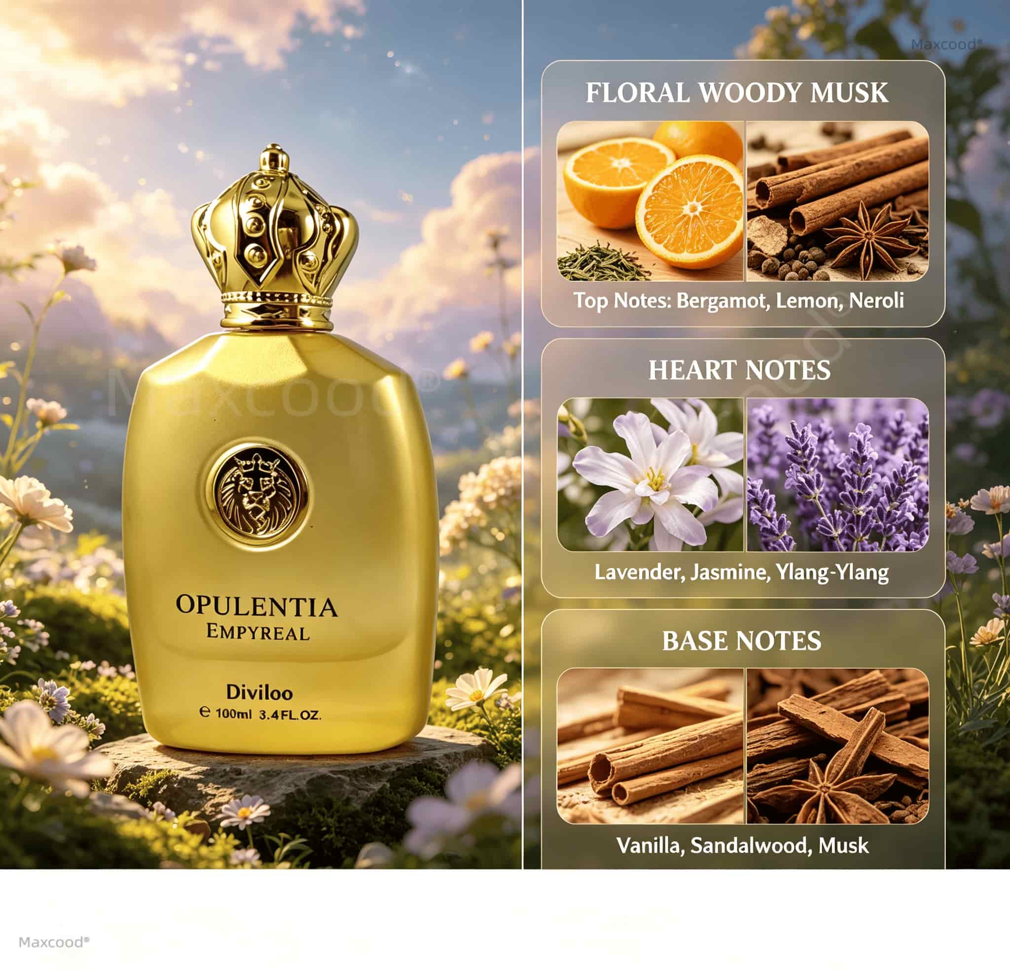 Floral, woody, and musky notes - огляд і ціна Fragrance Perfume Note