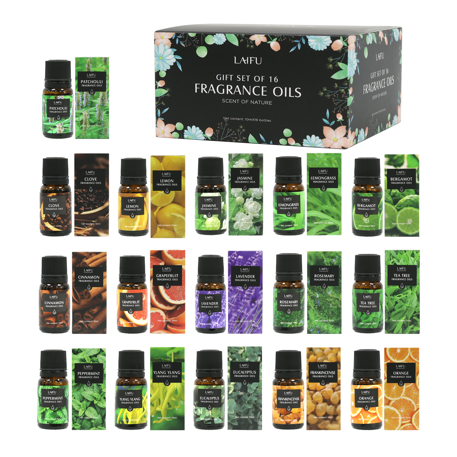 16x10ml Essential Oils Set for - огляд і ціна Perfume Villa Fragrance