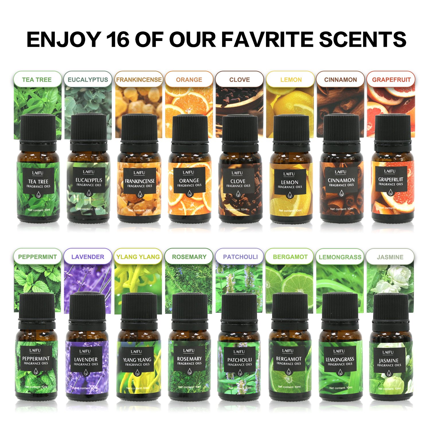 16x10ml Essential Oils Set for - огляд і ціна Perfume Villa Fragrance