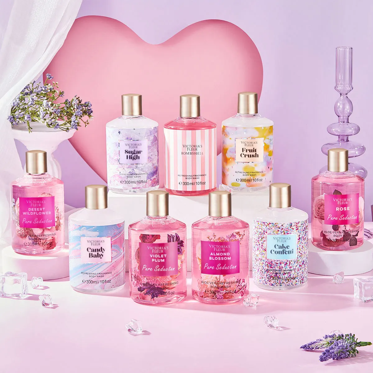 300ml Fragrant Shower Gel Velv - огляд і ціна Perfume Fragrance Body Wash