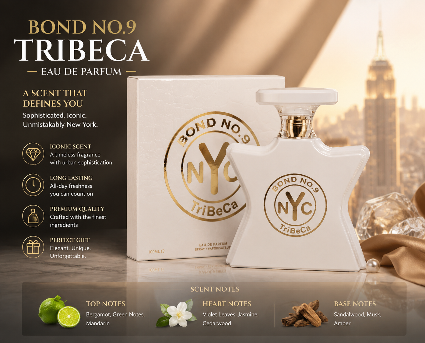 White Star Shaped Perfume 100m - огляд і ціна Perfume Fragrance Bottle