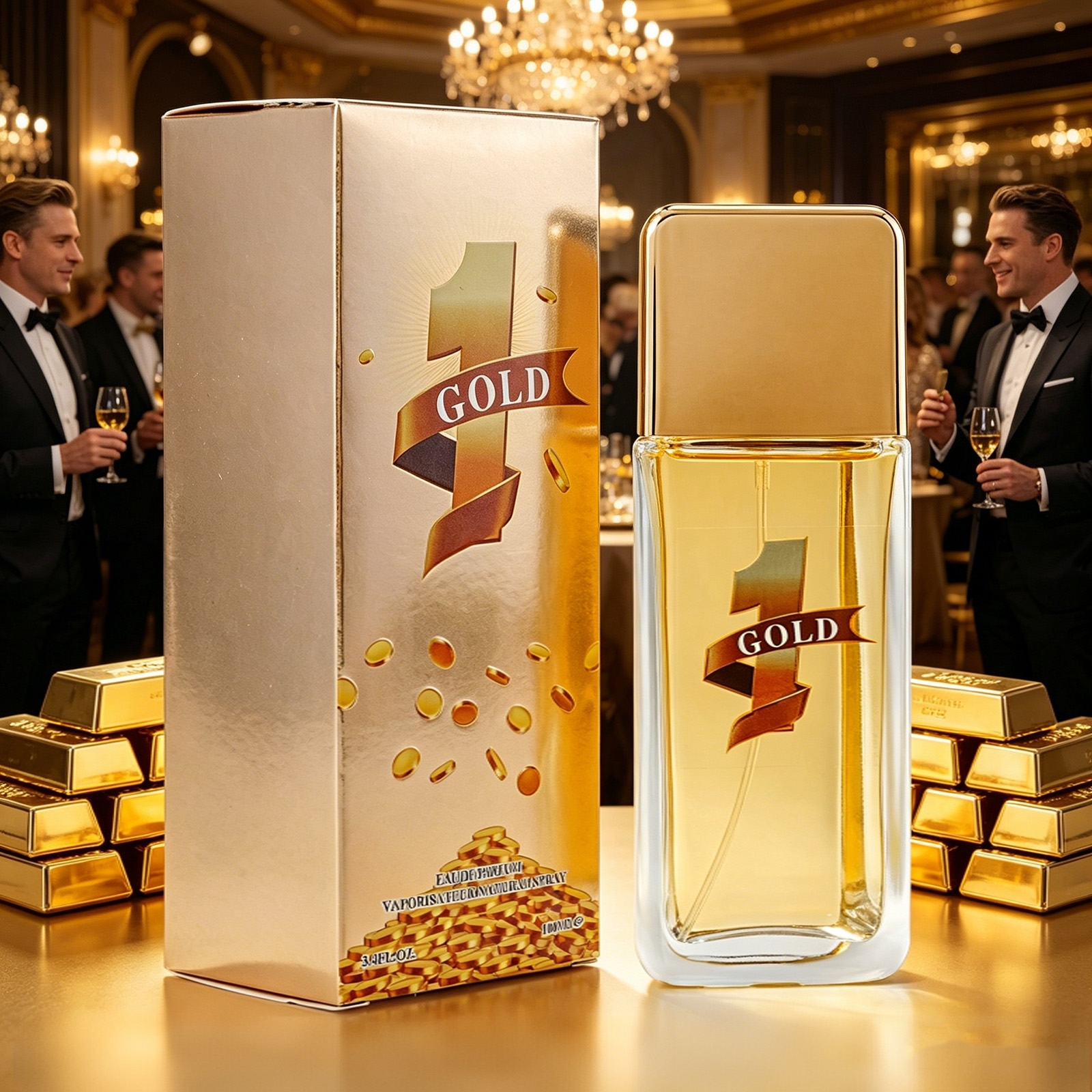 1 GOLD 100ml Men's Perfume EDP - огляд і ціна Perfume Fragrance Bottle