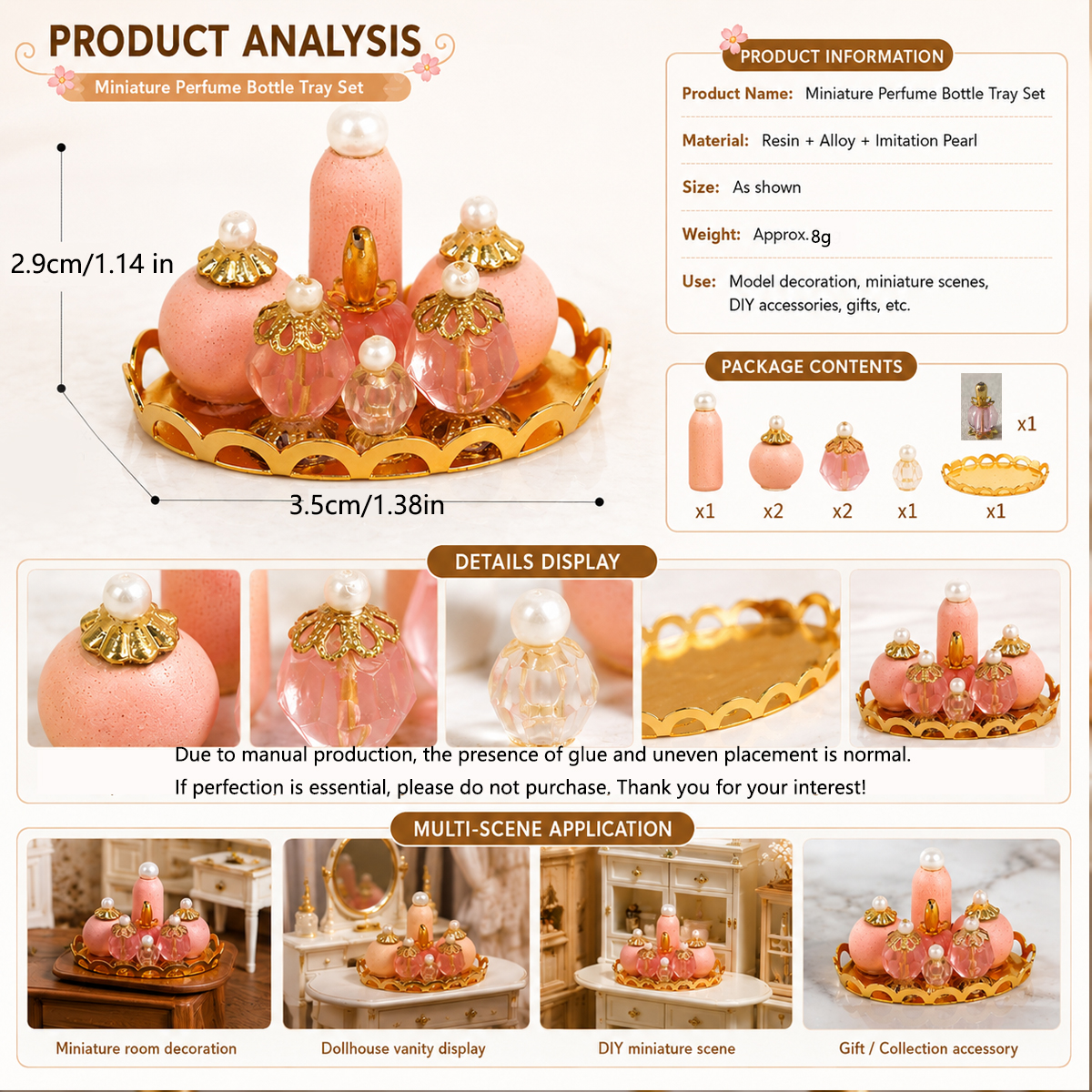 1:12 Dollhouse Miniature Perfu - огляд і ціна Perfume Villa Fragrance